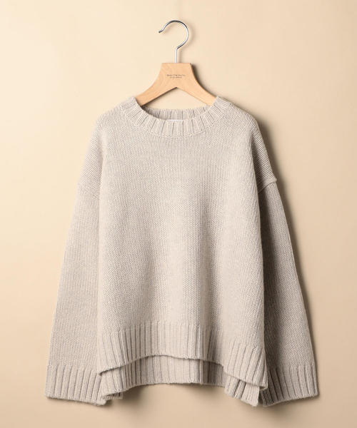 BEAUTY&YOUTH UNITED ARROWS（ビューティーアンドユースユナイテッドアローズ）の「BY ウールスリットクルーネックニット о（ニット/セーター・レディース・オリーブ/ライトグレー/オレンジ・FREE）」の5枚目の写真