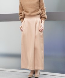 ラップワイドサテンパンツ