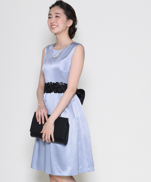 有名な高級ブランド高評価 ワンピース Agenda ドレスサテンパニエ付ワンピース ドレス 12twelve Agenda トゥエルブ アジェンダ のファッション