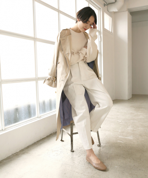 LOWRYS FARM(ローリーズファーム)の「オニワッフルショートプルオーバー 826010(Tシャツ/カットソー・レディース・オフホワイト/ブラック/ブラウン/ブルー・FREE)」の5枚目の写真