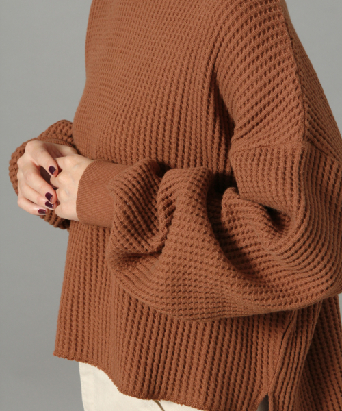 LOWRYS FARM(ローリーズファーム)の「オニワッフルショートプルオーバー 826010(Tシャツ/カットソー・レディース・オフホワイト/ブラック/ブラウン/ブルー・FREE)」の10枚目の写真