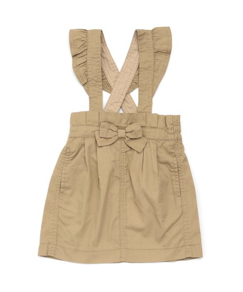 apres les cours（アプレレクール）の「2WAYジャンパースカート（スカート・キッズ・ベージュ/ブルー/ネイビー・80/90/100/110/120/130/140）」の11枚目の写真