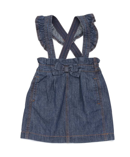 apres les cours（アプレレクール）の「2WAYジャンパースカート（スカート・キッズ・ベージュ/ブルー/ネイビー・80/90/100/110/120/130/140）」の19枚目の写真