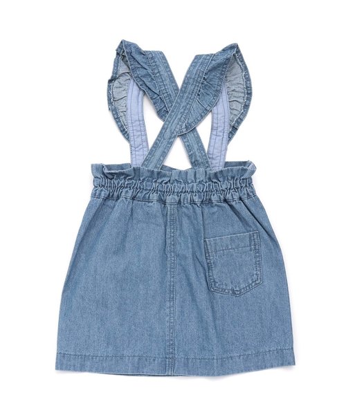 apres les cours（アプレレクール）の「2WAYジャンパースカート（スカート・キッズ・ベージュ/ブルー/ネイビー・80/90/100/110/120/130/140）」の21枚目の写真