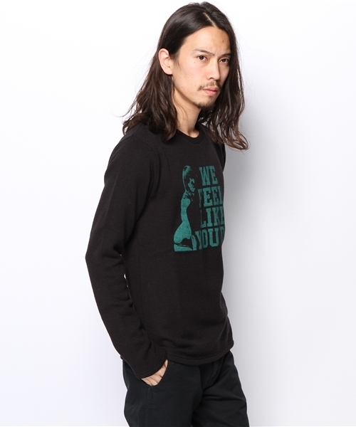 HYSTERIC GLAMOUR（ヒステリックグラマー）の「FEEL LIKE YOU DO pt T-SH（Tシャツ/カットソー・メンズ・ブラック/レッド/グリーン・SMALL/MEDIUM/LARGE）」の5枚目の写真