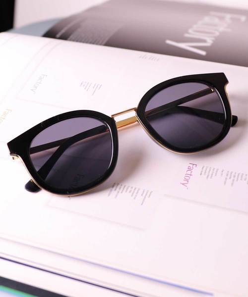 LUGG NAGG（ラグナグ）の「【LUGG NAGG SELECT/ ラグナグセレクト】コンビ/メタル/ビッグラウンド/サングラス/UV400（サングラス・レディース・ブラック/ブラウン/ベージュ/グレー/ゴールド/ゴールド系その他/ゴールド×グレー/ゴールド系その他2/ゴールド系その他3/ブラック×ゴールド/ブラウン系その他/グレー系その他/ピンク/ブラウン系その他2/ダークブラック/ブラウン系その他3/クリア/クリアイエロー/ブラック系その他/ブラウン系その他4/グレー系その他2/ピンク系その他・FREE）」の5枚目の写真