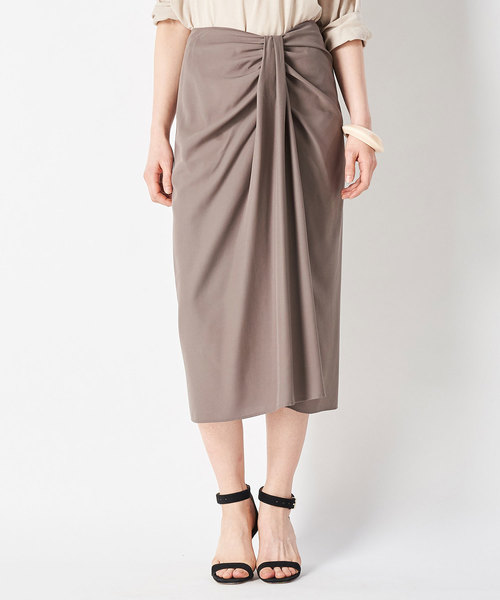 Whim Gazette（ウィムガゼット）の「デザインスカート（スカート・レディース・ネイビー/カーキ/グレイッシュベージュ・38/36）」の3枚目の写真