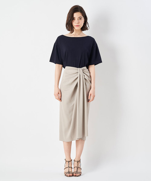 Whim Gazette（ウィムガゼット）の「デザインスカート（スカート・レディース・ネイビー/カーキ/グレイッシュベージュ・38/36）」の12枚目の写真