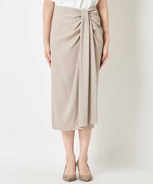 Whim Gazette（ウィムガゼット）の「デザインスカート（スカート・レディース・ネイビー/カーキ/グレイッシュベージュ・38/36）」の18枚目の写真