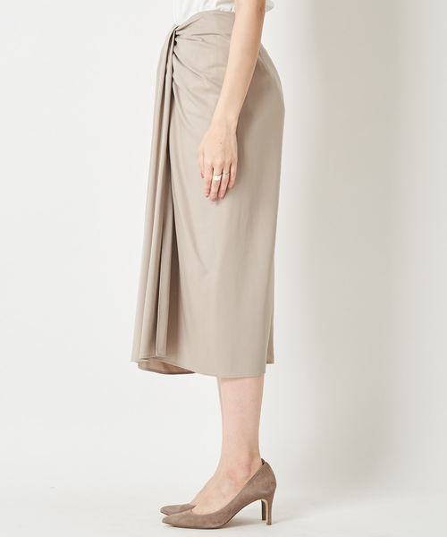 Whim Gazette（ウィムガゼット）の「デザインスカート（スカート・レディース・ネイビー/カーキ/グレイッシュベージュ・38/36）」の19枚目の写真