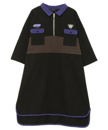 Candy Stripper | BICOLOR HALF ZIP ワンピース(ワンピース)