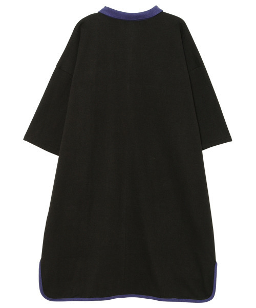 Candy Stripper（キャンディストリッパー）の「BICOLOR HALF ZIP ワンピース（ワンピース・レディース・ブラック/ベージュ/パープル・2）」の6枚目の写真