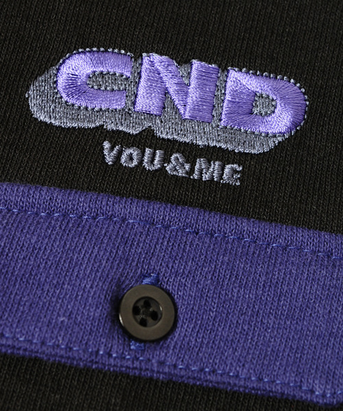 Candy Stripper（キャンディストリッパー）の「BICOLOR HALF ZIP ワンピース（ワンピース・レディース・ブラック/ベージュ/パープル・2）」の7枚目の写真