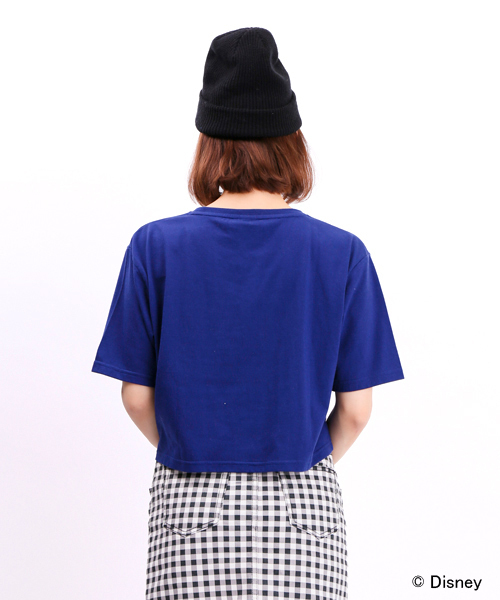 WEGO（ウィゴー）の「WEGO/ディズニーキャラクターTシャツ（Tシャツ/カットソー・レディース・オフホワイト/ネイビー/ライトイエロー/ライトピンク・FREE）」の9枚目の写真