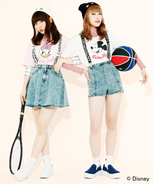 WEGO（ウィゴー）の「WEGO/ディズニーキャラクターTシャツ（Tシャツ/カットソー・レディース・オフホワイト/ネイビー/ライトイエロー/ライトピンク・FREE）」の7枚目の写真