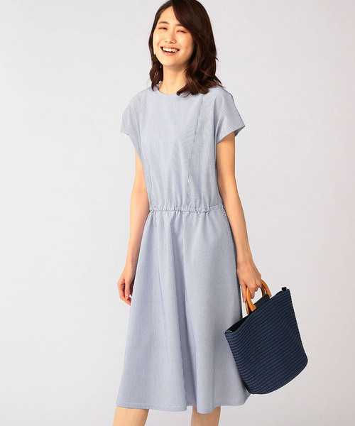 DECOY SINCE 1981（デコイシンスイチキュウハチイチ）の「ストライプワンピース（ワンピース・レディース・ネイビー/ブルー・11号/9号/13号）」の3枚目の写真