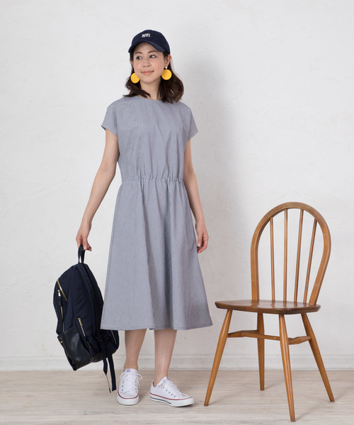 DECOY SINCE 1981（デコイシンスイチキュウハチイチ）の「ストライプワンピース（ワンピース・レディース・ネイビー/ブルー・11号/9号/13号）」の15枚目の写真