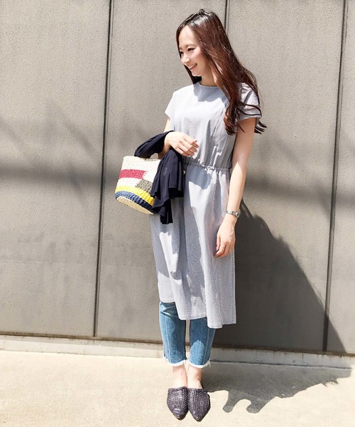 DECOY SINCE 1981（デコイシンスイチキュウハチイチ）の「ストライプワンピース（ワンピース・レディース・ネイビー/ブルー・11号/9号/13号）」の21枚目の写真