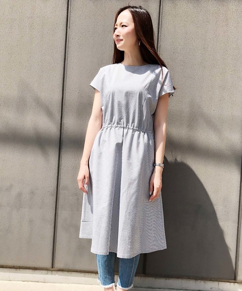 DECOY SINCE 1981（デコイシンスイチキュウハチイチ）の「ストライプワンピース（ワンピース・レディース・ネイビー/ブルー・11号/9号/13号）」の19枚目の写真