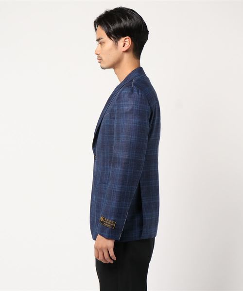 EDIFICE（エディフィス）の「タンピンジャケット ロロピアーナ カスリチェック（その他アウター・メンズ・ダークブルー/グレー・46/50）」の3枚目の写真