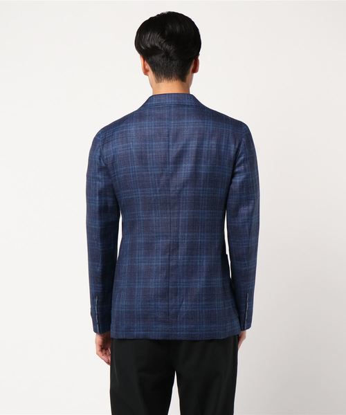 EDIFICE（エディフィス）の「タンピンジャケット ロロピアーナ カスリチェック（その他アウター・メンズ・ダークブルー/グレー・46/50）」の7枚目の写真