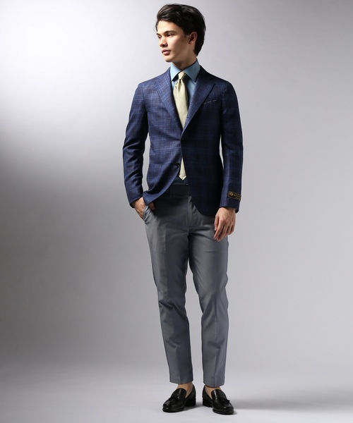 EDIFICE（エディフィス）の「タンピンジャケット ロロピアーナ カスリチェック（その他アウター・メンズ・ダークブルー/グレー・46/50）」の8枚目の写真