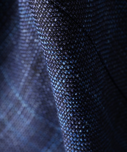 EDIFICE（エディフィス）の「タンピンジャケット ロロピアーナ カスリチェック（その他アウター・メンズ・ダークブルー/グレー・46/50）」の5枚目の写真