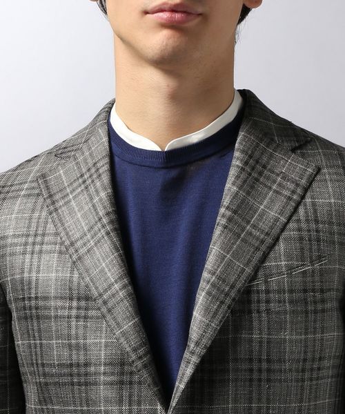 EDIFICE（エディフィス）の「タンピンジャケット ロロピアーナ カスリチェック（その他アウター・メンズ・ダークブルー/グレー・46/50）」の21枚目の写真