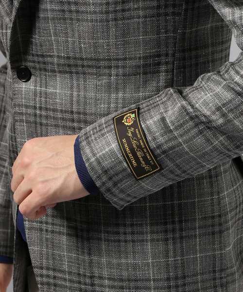 EDIFICE（エディフィス）の「タンピンジャケット ロロピアーナ カスリチェック（その他アウター・メンズ・ダークブルー/グレー・46/50）」の13枚目の写真