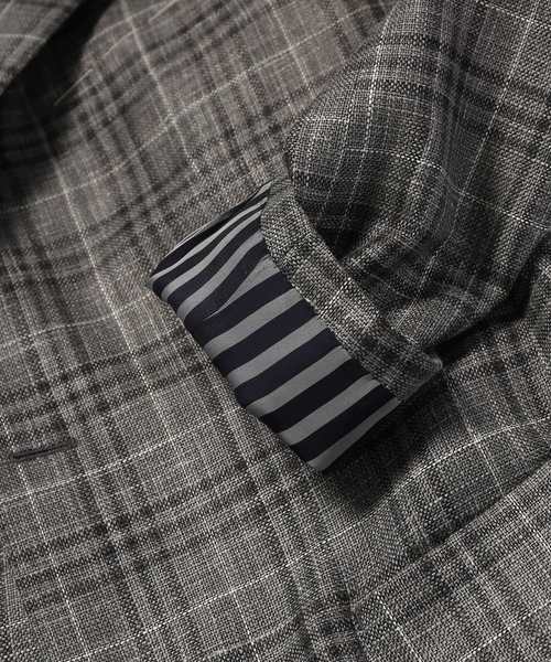 EDIFICE（エディフィス）の「タンピンジャケット ロロピアーナ カスリチェック（その他アウター・メンズ・ダークブルー/グレー・46/50）」の14枚目の写真