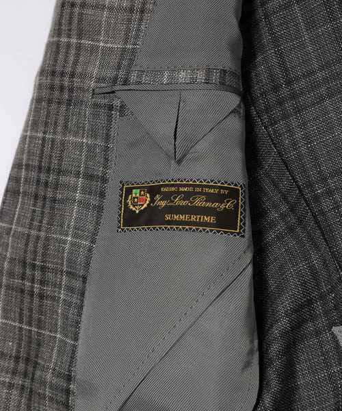 EDIFICE（エディフィス）の「タンピンジャケット ロロピアーナ カスリチェック（その他アウター・メンズ・ダークブルー/グレー・46/50）」の19枚目の写真