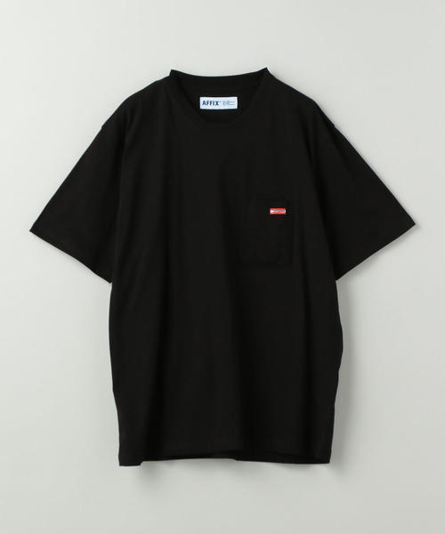 AFFIX(表示禁止)(アフィックス)の「AFFIX(アフィックス)POCKET T-SHIRT(Tシャツ/カットソー・メンズ・ホワイト/ブラック/ケリー・LARGE/X-LARGE/MEDIUM)」の3枚目の写真