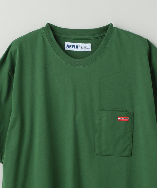 AFFIX(表示禁止)(アフィックス)の「AFFIX(アフィックス)POCKET T-SHIRT(Tシャツ/カットソー・メンズ・ホワイト/ブラック/ケリー・LARGE/X-LARGE/MEDIUM)」の11枚目の写真