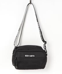 【BEN DAVIS/ベンデイビス】【整理しやすい4ポケット】ミニショルダーバッグ 高密度タフボディ 旅行サブバッグ 軽くて丈夫 ユニセックス