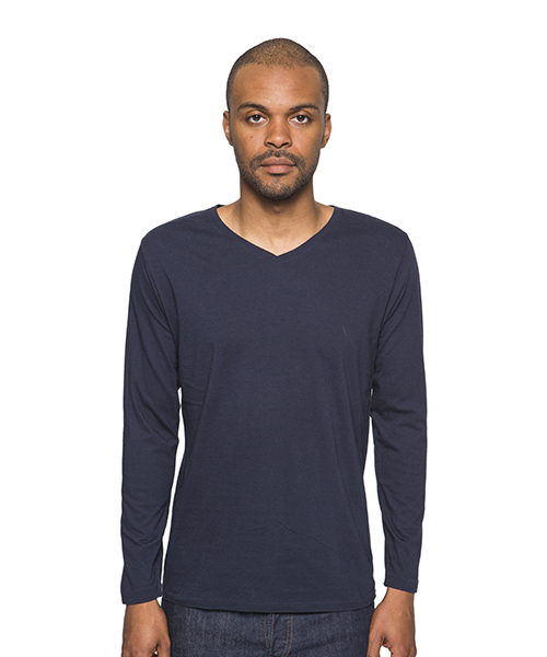 Sandinista(サンディニスタ)の「Cadet V/N L-S Tee / Vネック長袖Tシャツ(Tシャツ/カットソー・メンズ・ホワイト/ネイビー/ブラック/ヘザーグレー/チャコールグレー・SMALL/LARGE/MEDIUM/X-LARGE/X-SMALL)」の5枚目の写真