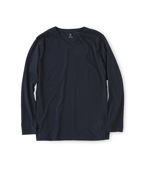 Sandinista(サンディニスタ)の「Cadet V/N L-S Tee / Vネック長袖Tシャツ(Tシャツ/カットソー・メンズ・ホワイト/ネイビー/ブラック/ヘザーグレー/チャコールグレー・SMALL/LARGE/MEDIUM/X-LARGE/X-SMALL)」の9枚目の写真