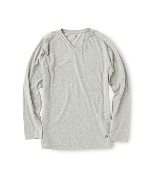 Sandinista(サンディニスタ)の「Cadet V/N L-S Tee / Vネック長袖Tシャツ(Tシャツ/カットソー・メンズ・ホワイト/ネイビー/ブラック/ヘザーグレー/チャコールグレー・SMALL/LARGE/MEDIUM/X-LARGE/X-SMALL)」の10枚目の写真