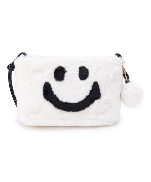 超可爱 エコファーショルダーバッグ ショルダーバッグ Hushush ハッシュアッシュ のファッション ショルダーバッグ バッグ Hushush ハッシュアッシュ のショルダーバッグ Smile Smile セール