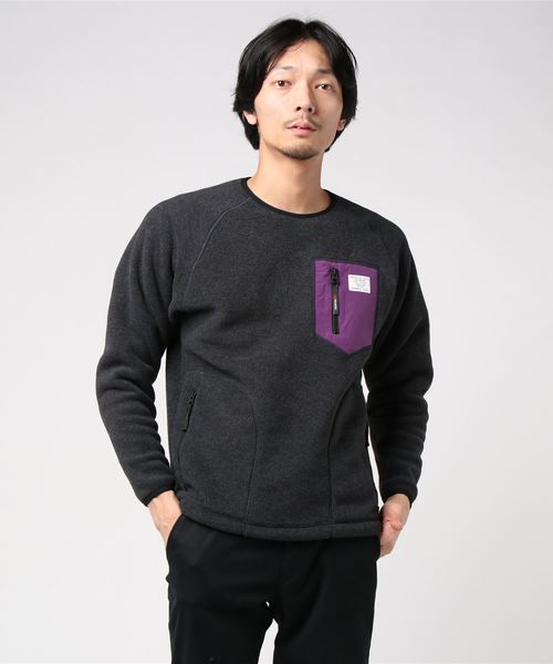 Denime（ドゥニーム）の「ポーラテック別注フリースクルーネックプルオーバー（その他アウター・メンズ・グレー/オートミール/スミクロ・MEDIUM/LARGE/X-LARGE）」の6枚目の写真