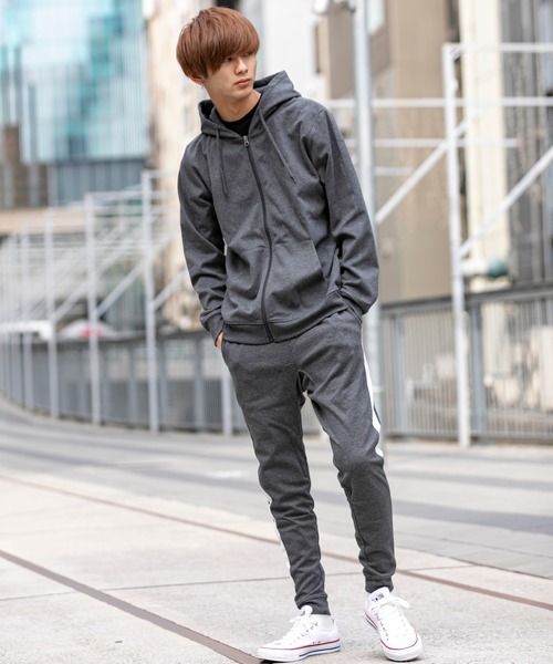 JILL BLAZE（ジルブレイズ）の「T/Cポンチ ／ リラックス サイドライン ジョガーパンツ（その他パンツ・メンズ・ホワイト/チャコールグレー/ブラック/ベージュ/グレー/ネイビー・S/M/L/LL）」の10枚目の写真