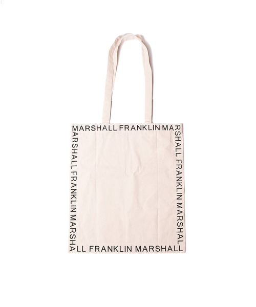 FRANKLIN & MARSHALL（フランクリンマーシャル）の「FRANKLIN & MARSHALL / Cotton canvas Print Tote（トートバッグ・メンズ・ホワイト×レッド/ホワイト×グリーン/ホワイト×ブルー/ホワイト×ホワイト/ホワイト×ブラック/ホワイト×パープル・FREE）」の6枚目の写真