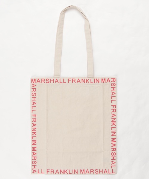 FRANKLIN & MARSHALL（フランクリンマーシャル）の「FRANKLIN & MARSHALL / Cotton canvas Print Tote（トートバッグ・メンズ・ホワイト×レッド/ホワイト×グリーン/ホワイト×ブルー/ホワイト×ホワイト/ホワイト×ブラック/ホワイト×パープル・FREE）」の19枚目の写真