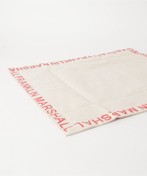 FRANKLIN & MARSHALL（フランクリンマーシャル）の「FRANKLIN & MARSHALL / Cotton canvas Print Tote（トートバッグ・メンズ・ホワイト×レッド/ホワイト×グリーン/ホワイト×ブルー/ホワイト×ホワイト/ホワイト×ブラック/ホワイト×パープル・FREE）」の8枚目の写真
