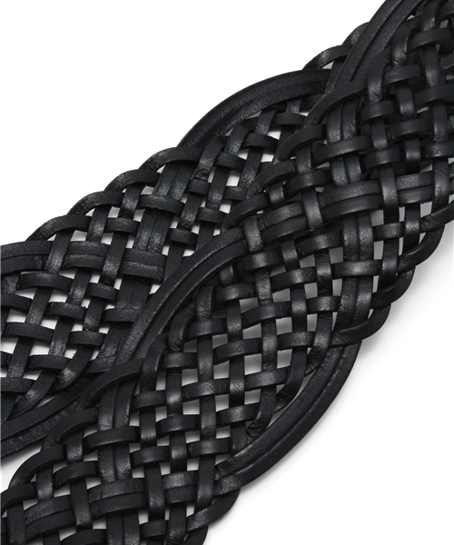 goa(ゴア)の「ひっかけ編みベルト(ベルト・メンズ・ブラック/ブラウン/キャメル・FREE)」の7枚目の写真