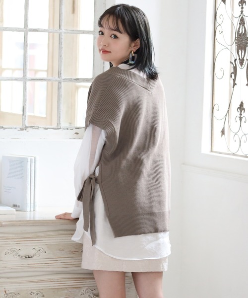 one after another NICE CLAUP（ワンアフターアナザーナイスクラップ）の「シアーシャツブラウス（シャツ/ブラウス・レディース・オフホワイト/ベージュ/グリーン/ミント・FREE）」の10枚目の写真