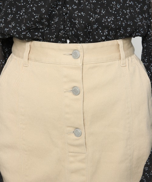 Heather（ヘザー）の「カラーIラインスカート　877048（スカート・レディース・ベージュ/インディゴブルー/ブルー系その他・S/M）」の10枚目の写真