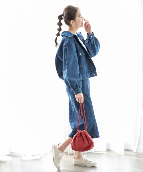 Heather（ヘザー）の「カラーIラインスカート　877048（スカート・レディース・ベージュ/インディゴブルー/ブルー系その他・S/M）」の20枚目の写真