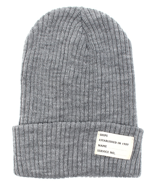 SHIPS（シップス）の「SHIPS KIDS:アクリル リブ キャップ（ニットキャップ/ビーニー・キッズ・グレー/レッド/ブルー/ネイビー・ONE SIZE）」の2枚目の写真