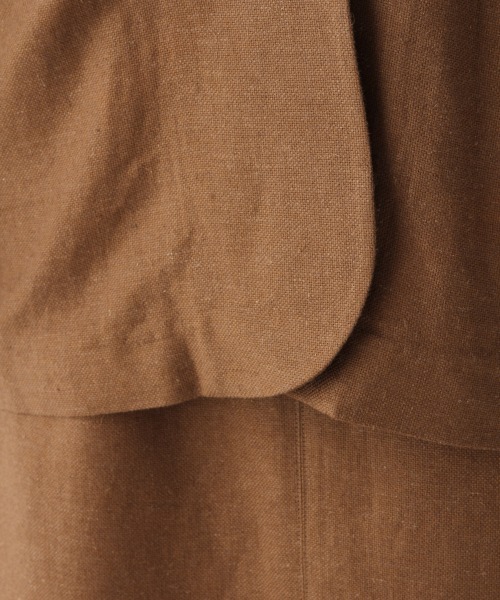 A part by（アパートバイ）の「RyLiザックリアサジャケット　910234（ノーカラージャケット・レディース・ブラウン/ピンク/キナリ・FREE）」の19枚目の写真