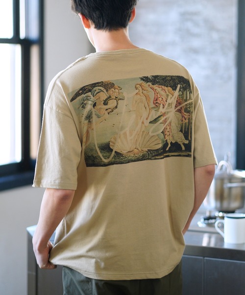 セール】mt6476-Print Big Tee - The birth of Venus Tシャツ